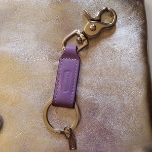 Coach Purple/Silver Key Holder